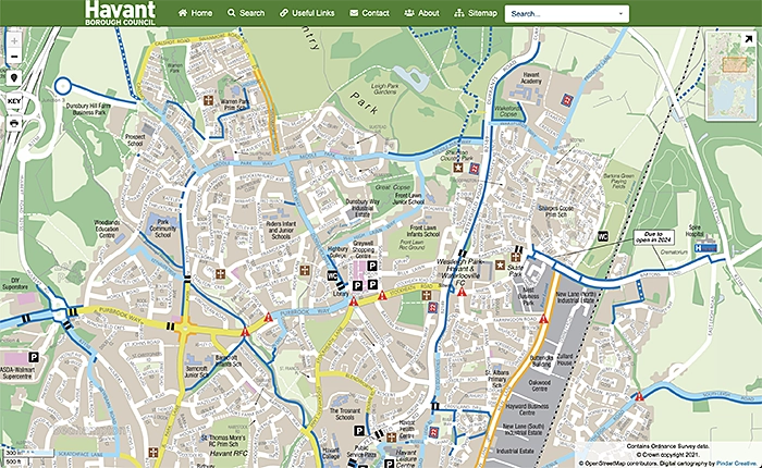 Havant Cycle Map